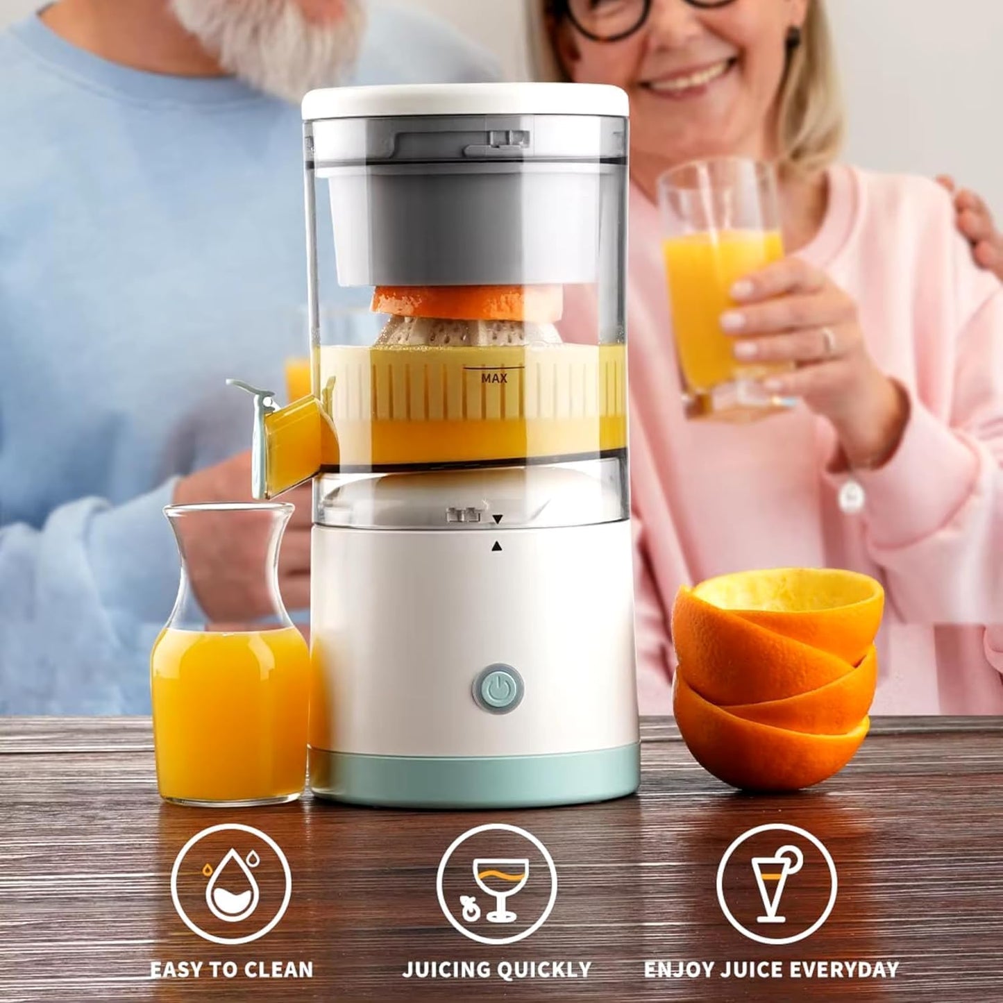 🍊✨ 𝗭𝗲𝘀𝘁𝗙𝗹𝗼𝘄™ Wireless Citrus Juicer