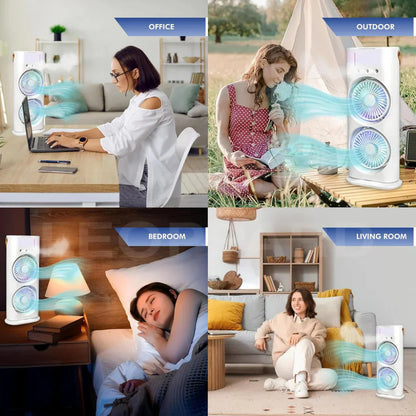 ❄️ Frostify™ Air Cooler Rechargeable Mini Cooler with LED Light