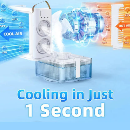 ❄️ Frostify™ Air Cooler Rechargeable Mini Cooler with LED Light