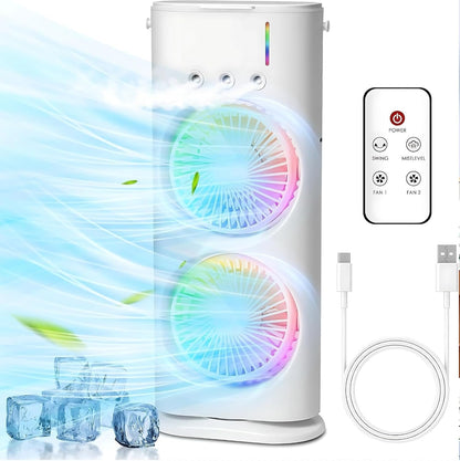 ❄️ Frostify™ Air Cooler Rechargeable Mini Cooler with LED Light