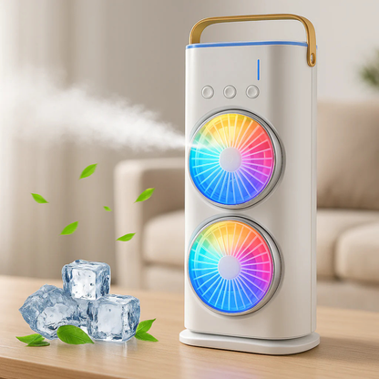 ❄️ Frostify™ Air Cooler Rechargeable Mini Cooler with LED Light