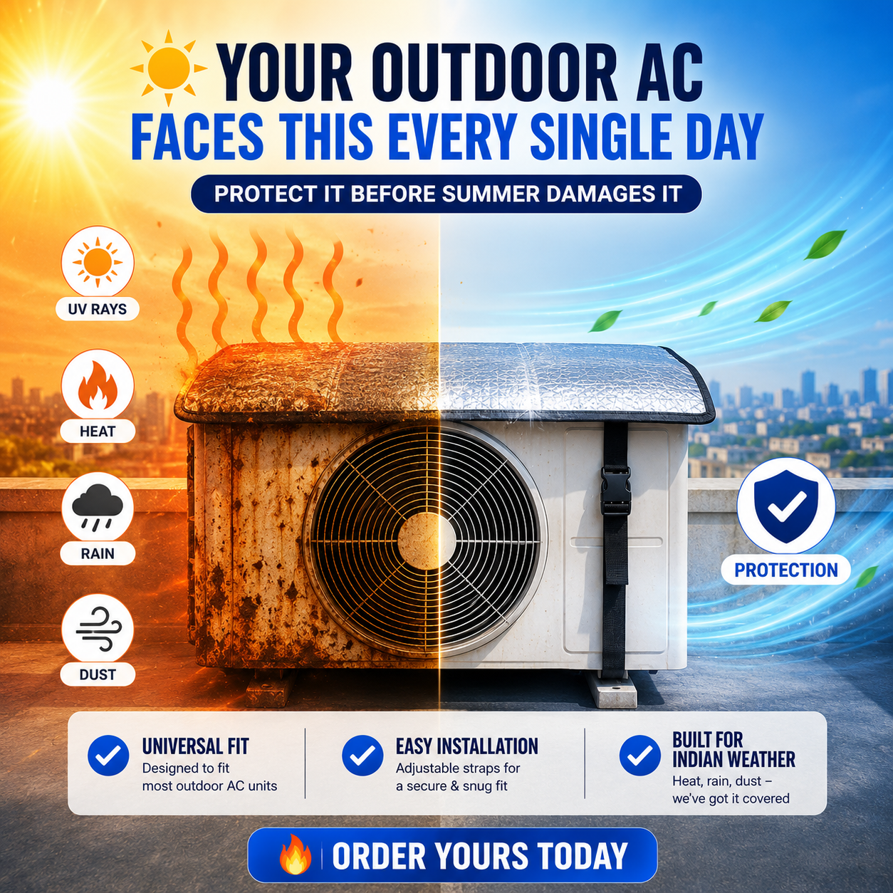 🛡️❄️ FrostShield™ AC Protector