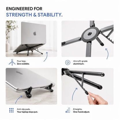 🚀 FlexiPro™ 4-in-1 Smart Laptop Stand
