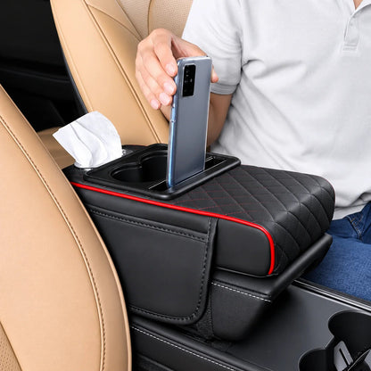 🚗✨ DriveEase™ 5-in-1 Premium Car Armrest Organizer